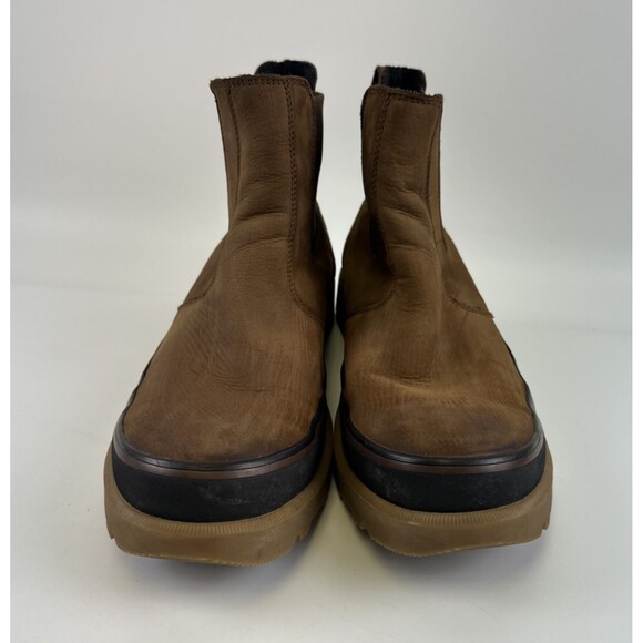 Sorel Caribou Chelsea Boots Pull On Brown Leather Waterproof NO INSERTS Mens 12 main image 11